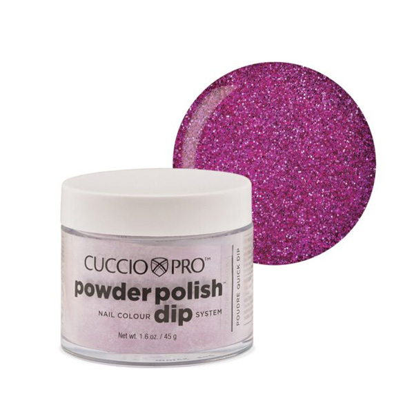 Cuccio Pro Dipping Powder #5564 Fuchsia Pink Glitter 1.6oz (45g) - The ...